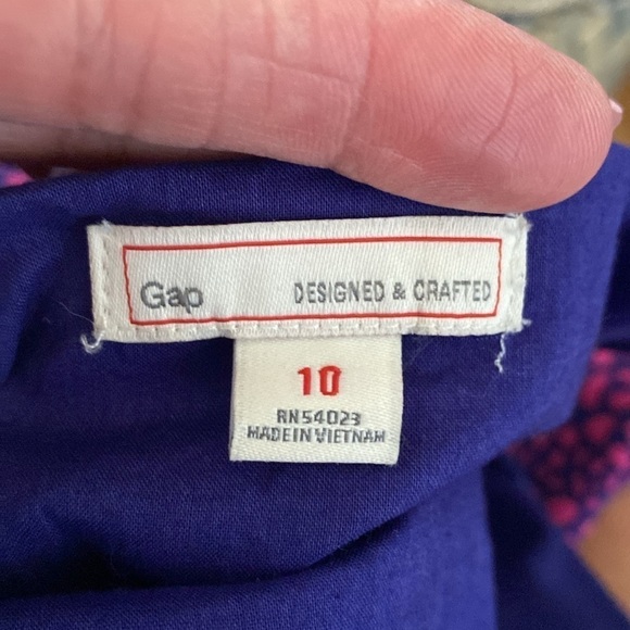 GAP Fit Flare Mini Dress Womens Blue/Pink Y2K 90’s Beach Ballet Core Size M - Picture 11 of 13